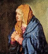 TIZIANO Vecellio Mater Dolorosa (with clasped hands) wt oil painting picture wholesale